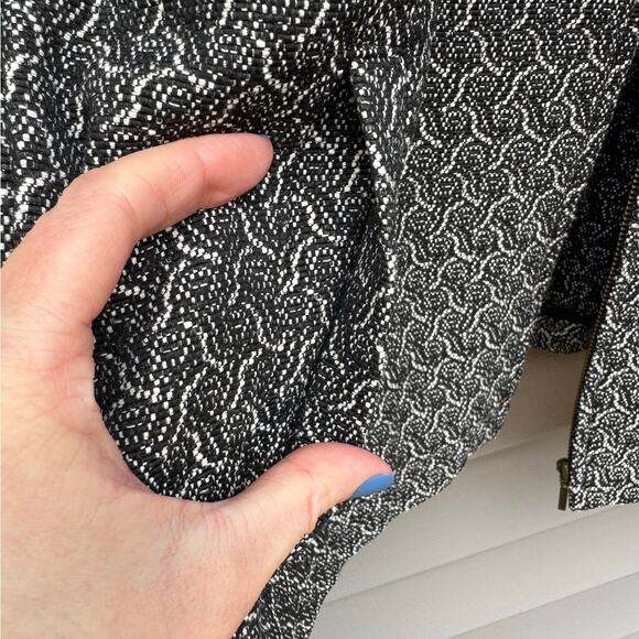 Eileen Fisher size M Recycled Cotton Blend Jacquard Flight Blazer Jacket - Picture 11 of 12